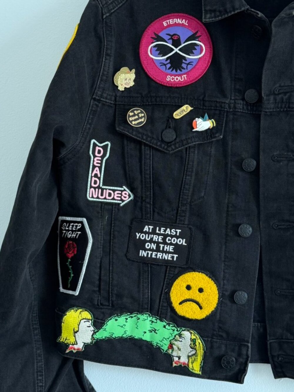Custom Patchwork Jean Jacket - Picture 2 of 8